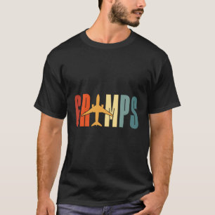 Gramps Grimps Aviator Flugzeug Flugzeug Pilot Gram T-Shirt