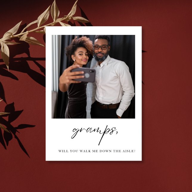 Gramps werden Sie mich den Aisle-Vater hinunter la Postkarte (Von Creator hochgeladen)