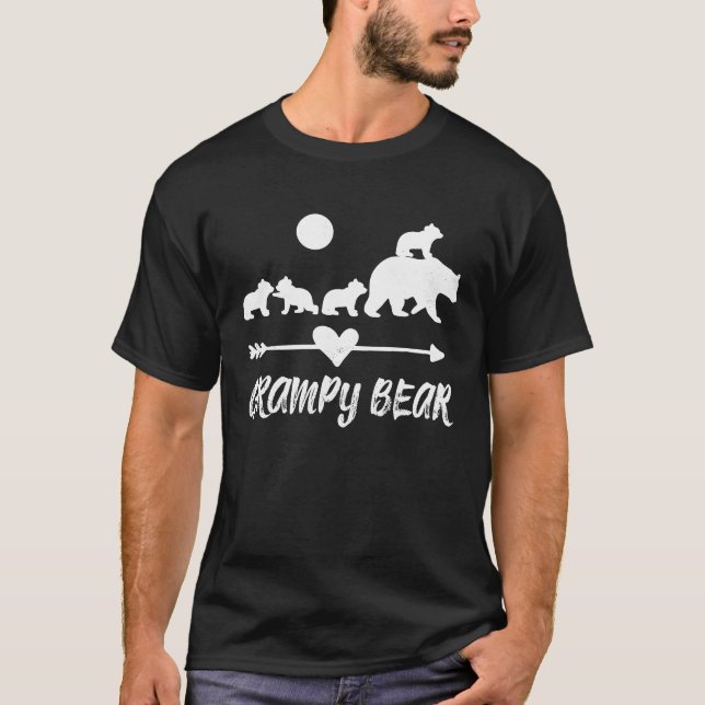Grampy Bear  with Four Cute Bear Cubs T-Shirt (Vorderseite)