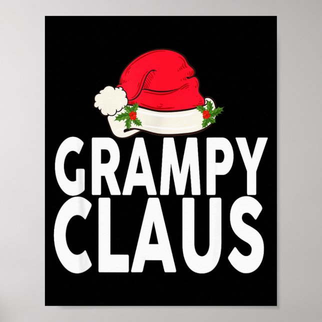 Grampy Claus Christmas Family Group Matching Pajam Poster (Vorne)