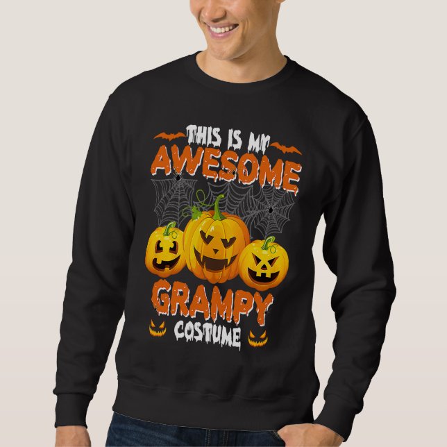Grampy Costume  This Is My Awesome Grampy Costume Sweatshirt (Vorderseite)