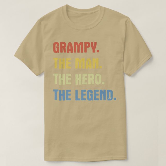 Grampy der Mann, der Held der Legende  T-Shirt (Design vorne)