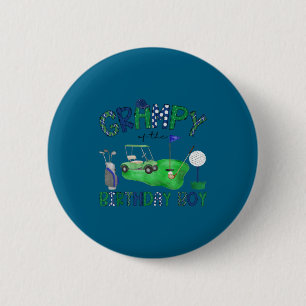 Grampy des Geburtstagsjungen Hole-in-One-Golf-Fan  Button