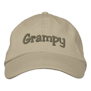 Grampy Khaki bestickte Baseballkappe / Hat