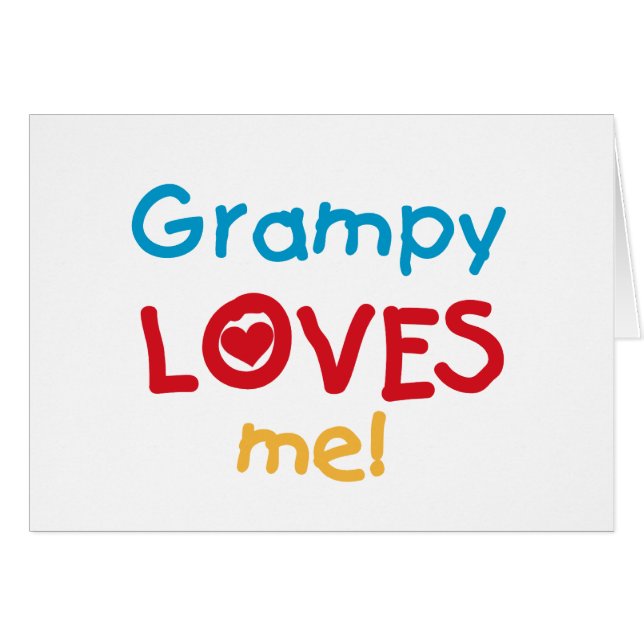 Grampy Lieben T - Shirt und Geschenke (Vorderseite (Horizontal))