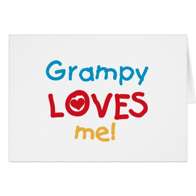 Grampy Lieben T - Shirt und Geschenke (Vorderseite (Horizontal))