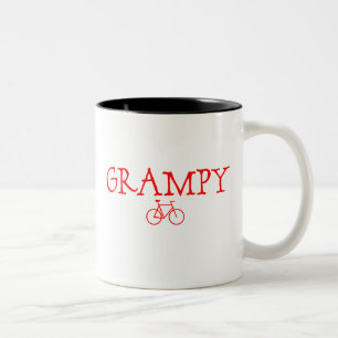 Grampy Rot-Fahrrad Zweifarbige Tasse