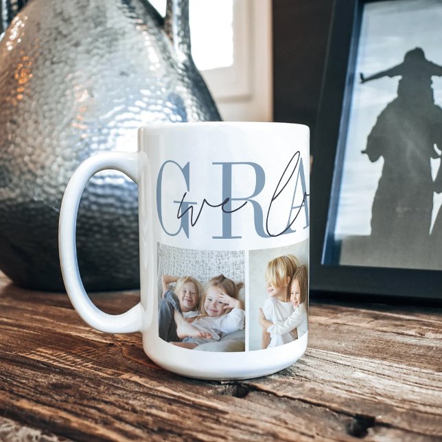 Grampy We Liebe You 4 Foto Collage Kaffeetasse (Von Creator hochgeladen)