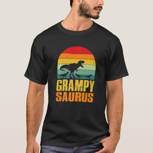 Grampysaurus Rex Dinosaur Grampy Saurus Family Mat T-Shirt (Vorderseite)