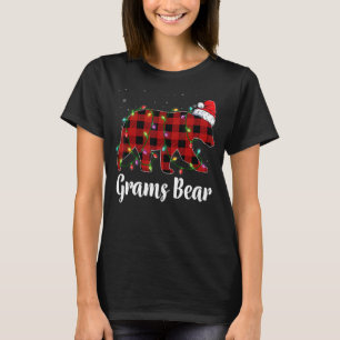 Grams Bear Buffalo Red Kariert Matching Family Chr T-Shirt