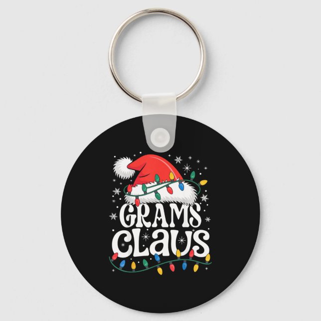 Grams Claus Funny Xmas Christmas Grandma Holiday S Schlüsselanhänger (Vorderseite)