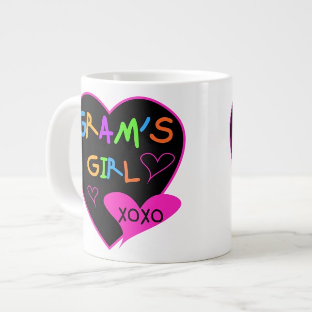 Gram's Girl Custom T - Shirt, Tasse, Tasten, Hülle Jumbo-Tasse (Vorderseite Links)