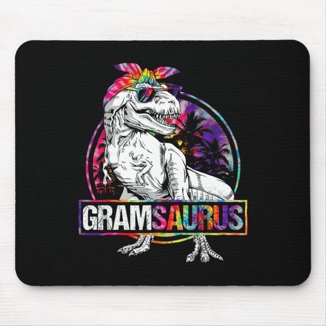 Gramsaurus Dinosaur Gram Saurus Familie passend Ti Mousepad (Vorne)