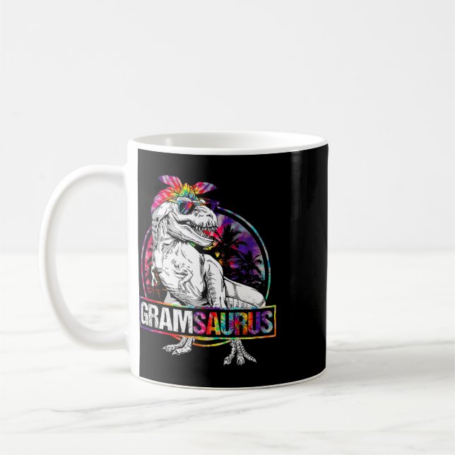 Gramsaurus Dinosaur Gram Saurus Familie passendes  Kaffeetasse (Links)