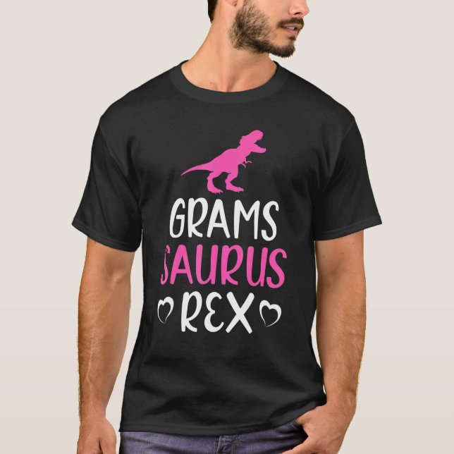 Gramssaurus Rex Dinosaur Grams Saurus Family T-Shirt (Vorderseite)