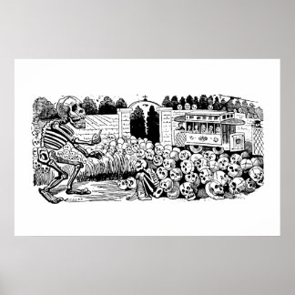 Gran Calavera Eléctrica von José Guadalupe Posada Poster