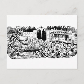 Gran Calavera Eléctrica von José Guadalupe Posada Postkarte