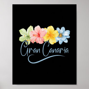 Gran Canaria Blumen Kanarische Inseln Spanien Flor Poster