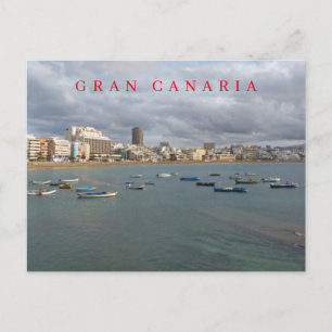 Gran Canaria Las Canteras Blick auf den Strand Pos Postkarte