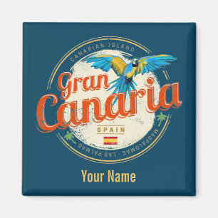 Gran Canaria Papagei Kanarische Inseln Spanien Vin Magnet