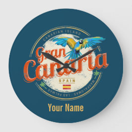 Gran Canaria Parrot Kanarische Inseln Spanien Vint Große Wanduhr