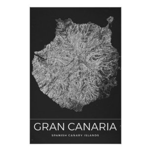 Gran Canaria Vintage-Reisekarte Poster