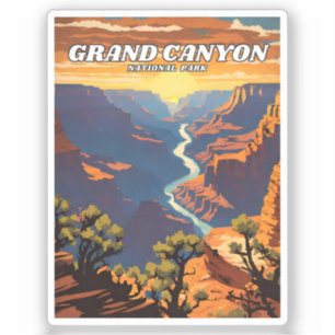 Gran Canyon National Park Illustrationsprogramm Aufkleber