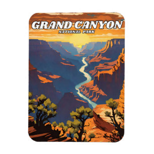 Gran Canyon National Park Illustrationsprogramm Magnet