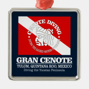 Gran Cenote (beste Höhlen) Ornament Aus Metall