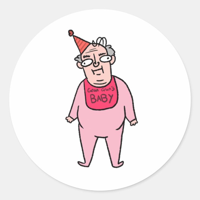 Gran Gran Gran Big Baby Sticker (Vorderseite)