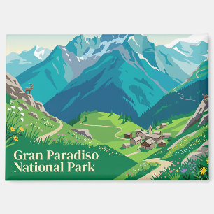 Gran Paradiso Nationalpark Italien Magnet