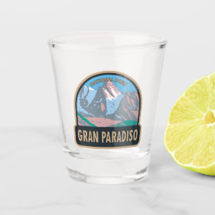 Gran Paradiso Nationalpark Italien Vintag Schnapsglas