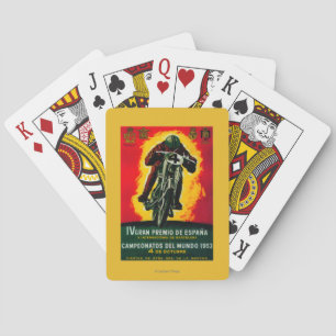 Gran Premio de Espana Vintage PlakatEuropa Spielkarten