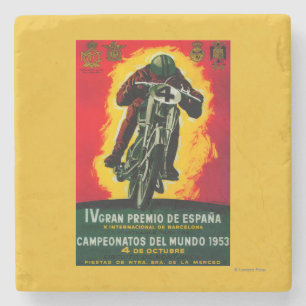 Gran Premio de Espana Vintage PlakatEuropa Steinuntersetzer