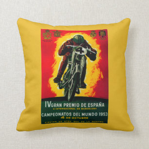 Gran Premio de Espana Vintage Poster Europa Kissen