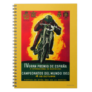 Gran Premio de Espana Vintage PosterEuropa Notizblock