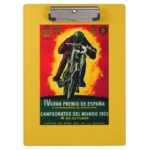 Gran Premio de Espana Vintage PosterEurope Klemmbrett