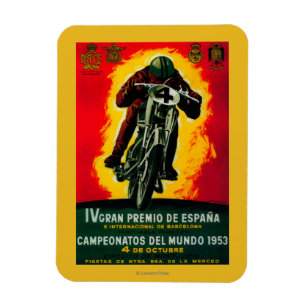 Gran Premio de Espana Vintages Poster Europe Magnet