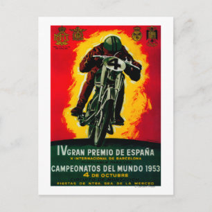 Gran Premio de Espana Vintages Poster Europe Postkarte
