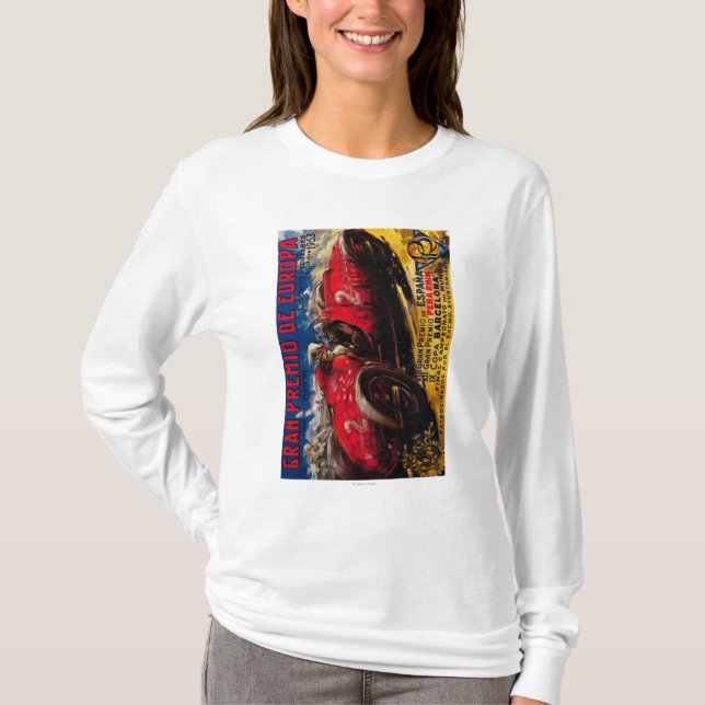 Gran Premio De Europa Vintage PosterEurope T-Shirt (Vorderseite)