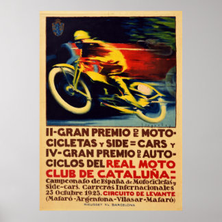 Gran Premio De Moto GP Motorrad Racing Catalunya Poster
