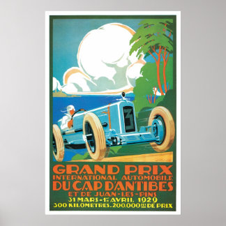 Gran Prix Automobile Vintage und Art Posters Poster