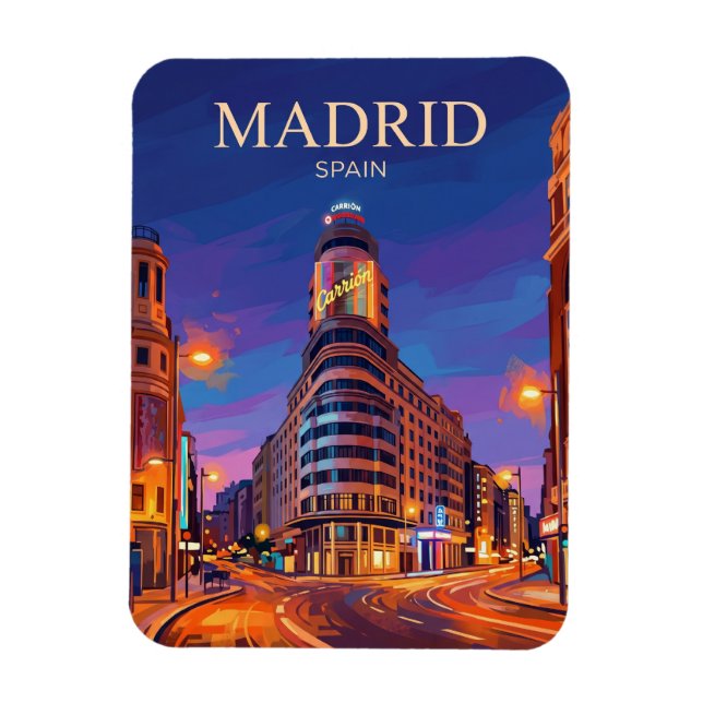 Gran Vía Spanien Magnet (Vertikal)