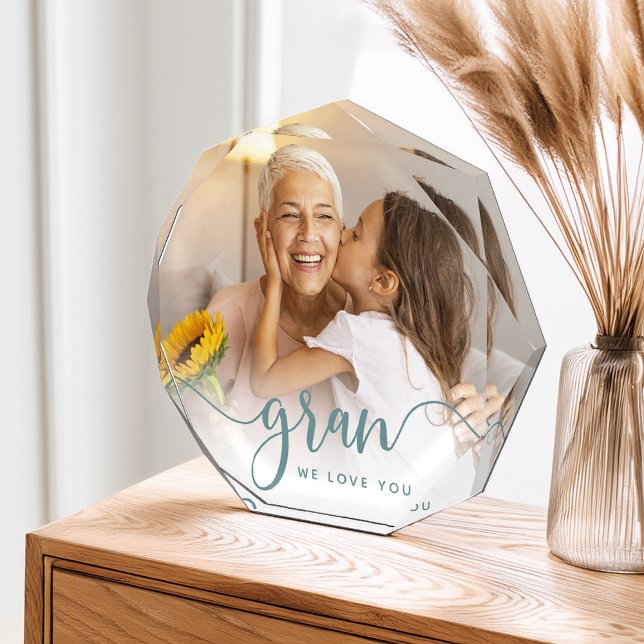 Gran We Liebe You | Oma Script Overlay Fotoblock (Von Creator hochgeladen)