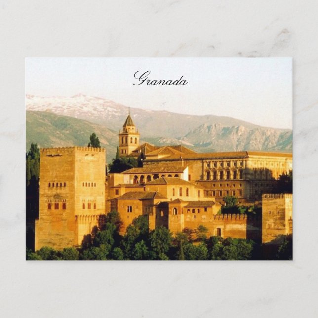 Granada alhambra postkarte (Vorderseite)
