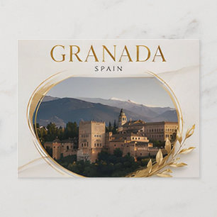 🏰 Granada Alhambra Reise Spanien 🇪🇸 Postkarte