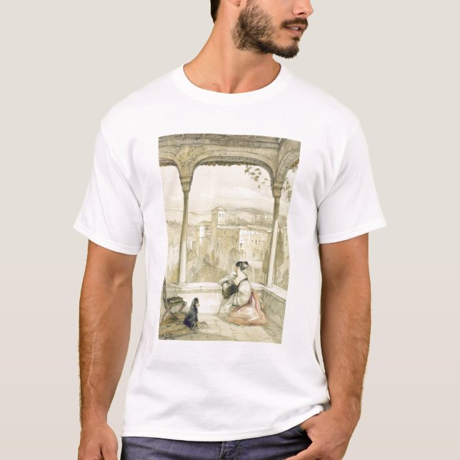 Granada (Alhambra), überziehen 9 'von den Skizzen T-Shirt (Vorderseite)