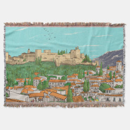 Granada Cityview Spanien Landschaftsbild Decke
