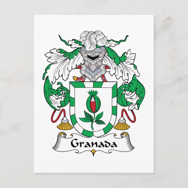 Granada Familienwappen Postkarte (Vorderseite)