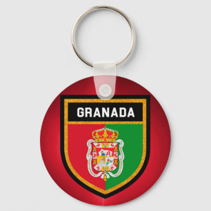 Granada-Flagge Schlüsselanhänger